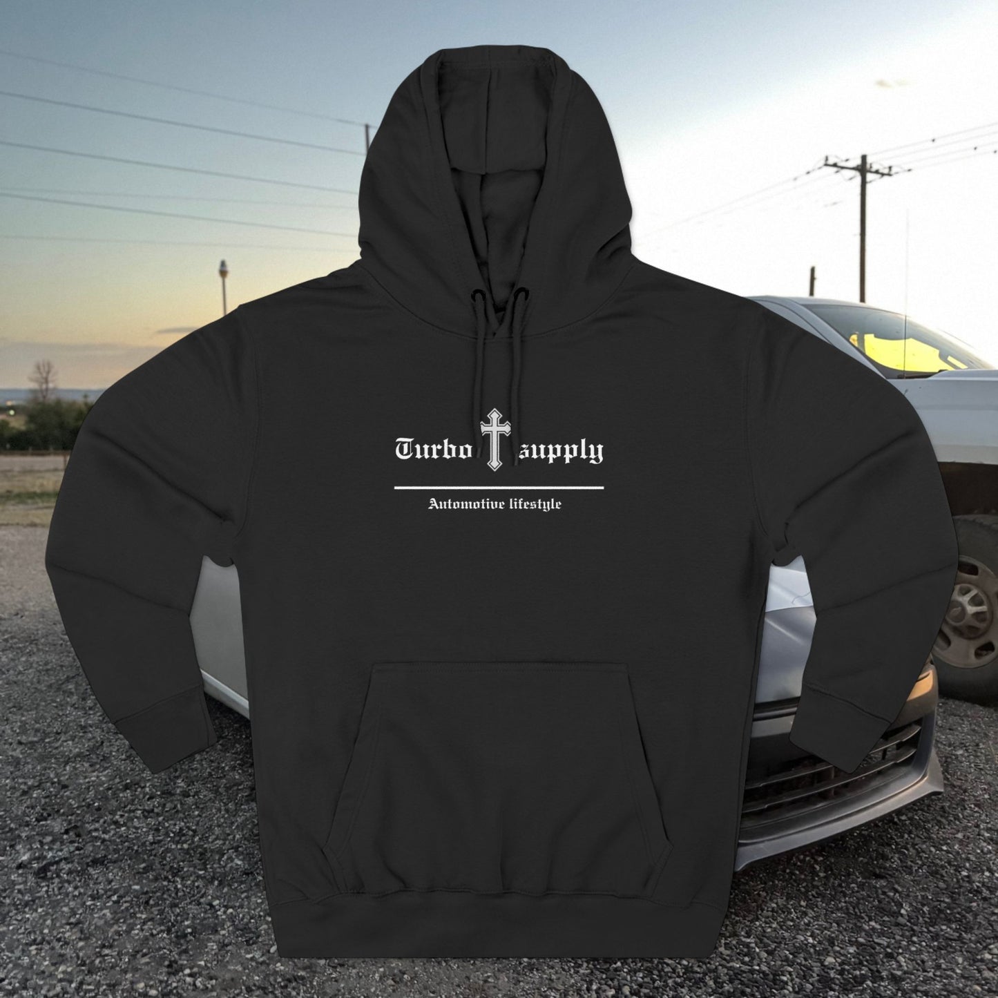 "We Don’t Pray for Love, We Just Pray for Cars" Fleece Hoodie